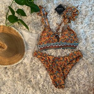 Yellow patterned small bikini (BRAND NEW)
